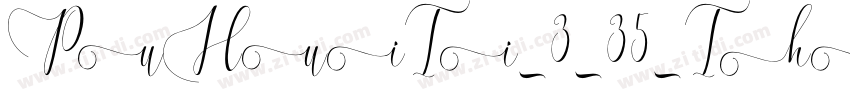 PuHuiTi_3_35_Thin字体转换