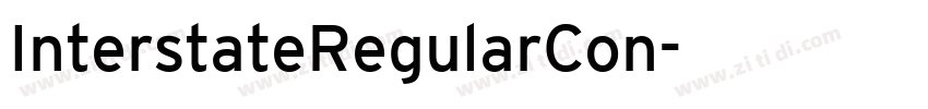 InterstateRegularCon字体转换 InterstateRegularCon字体转换