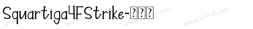 Squartiga4FStrike字体转换
