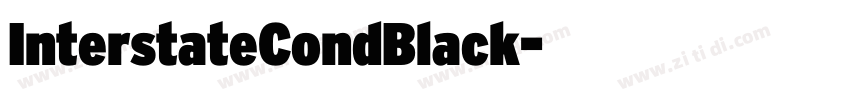 InterstateCondBlack字体转换