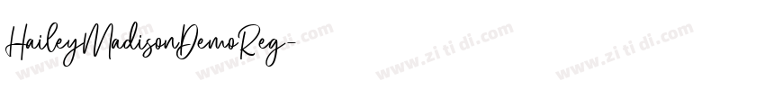 HaileyMadisonDemoReg字体转换