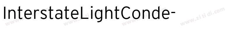 InterstateLightConde字体转换
