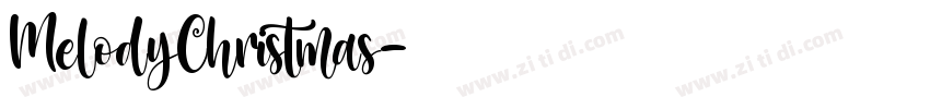 MelodyChristmas字体转换