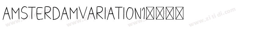 AmsterdamVariation1字体转换