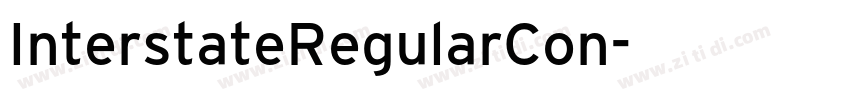 InterstateRegularCon字体转换 InterstateRegularCon字体转换