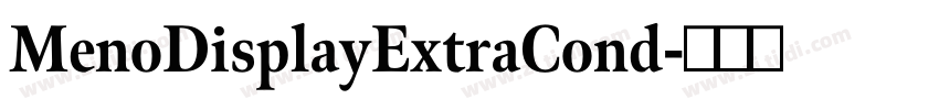 MenoDisplayExtraCond字体转换