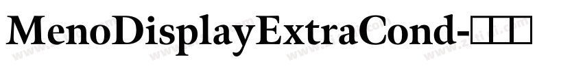 MenoDisplayExtraCond字体转换