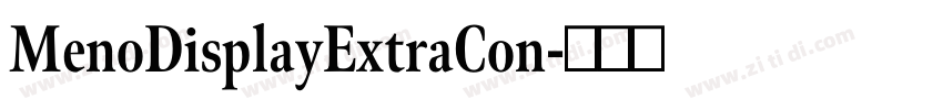MenoDisplayExtraCon字体转换