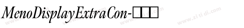 MenoDisplayExtraCon字体转换