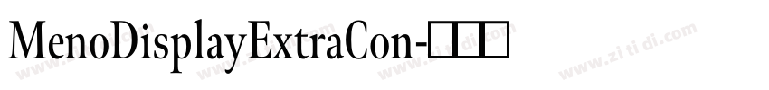 MenoDisplayExtraCon字体转换