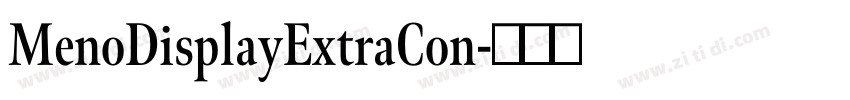 MenoDisplayExtraCon字体转换