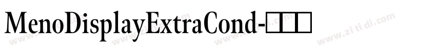 MenoDisplayExtraCond字体转换