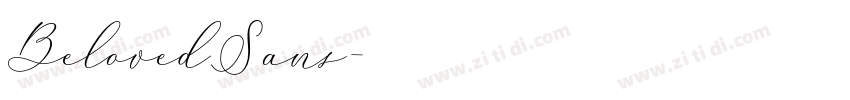 BelovedSans字体转换