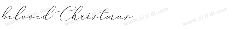 belovedChristmas字体转换
