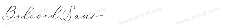 BelovedSans字体转换