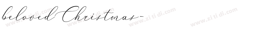 belovedChristmas字体转换