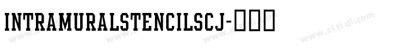 intramuralStencilSCJ字体转换