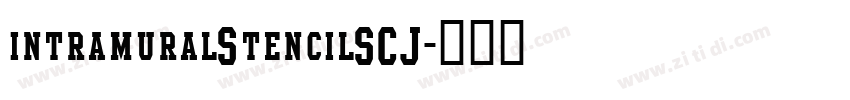 intramuralStencilSCJ字体转换