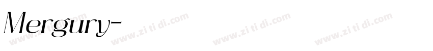 Mergury字体转换