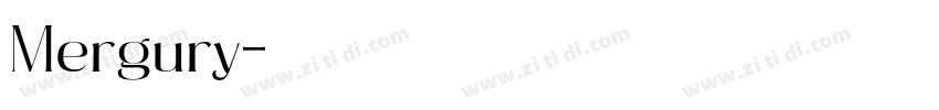 Mergury字体转换