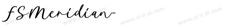 FSMeridian字体转换 FSMeridian字体转换