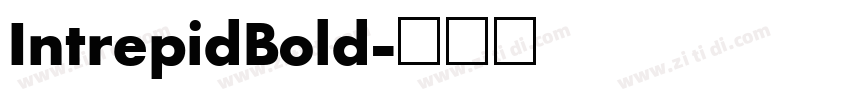 IntrepidBold字体转换