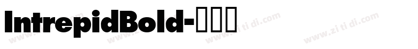 IntrepidBold字体转换