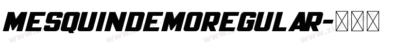 MesquinDemoRegular字体转换