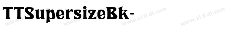 TTSupersizeBk字体转换