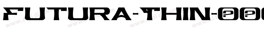 Futura-Thin字体转换