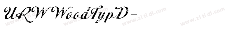 URWWoodTypD字体转换