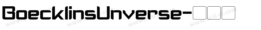 BoecklinsUnverse字体转换