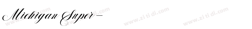 MichiganSuper字体转换