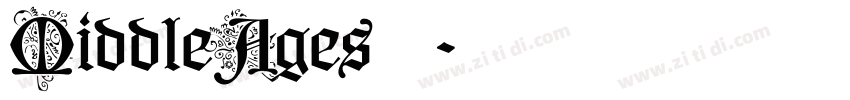 MiddleAges字体字体转换