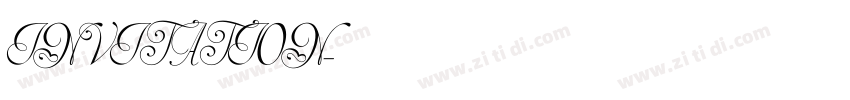 INVITATION字体转换