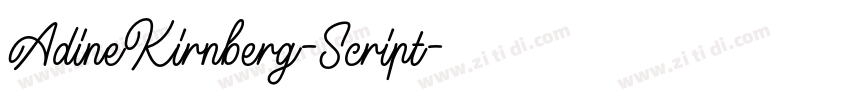 AdineKirnberg-Script字体转换