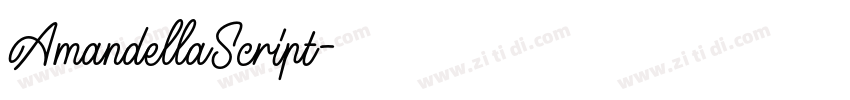 AmandellaScript字体转换 AmandellaScript字体转换
