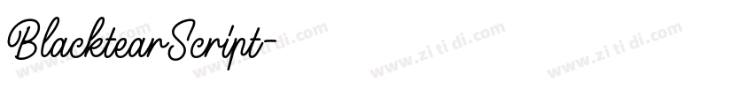 BlacktearScript字体转换