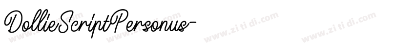 DollieScriptPersonus字体转换 DollieScriptPersonus字体转换