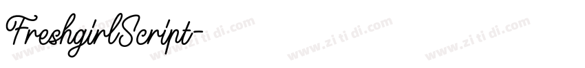FreshgirlScript字体转换
