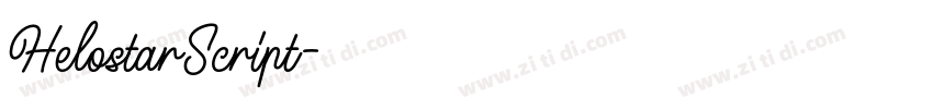 HelostarScript字体转换