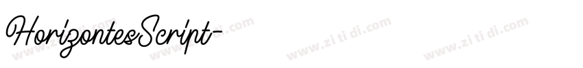HorizontesScript字体转换