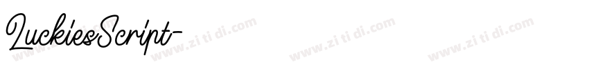 LuckiesScript字体转换 LuckiesScript字体转换