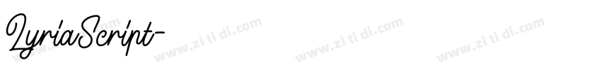 LyriaScript字体转换 LyriaScript字体转换