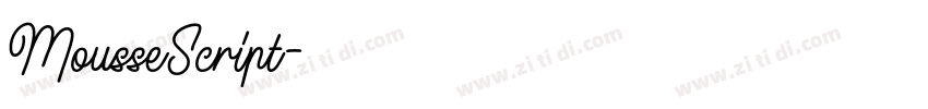 MousseScript字体转换
