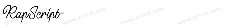 RapScript字体转换 RapScript字体转换