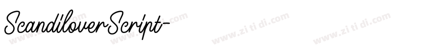 ScandiloverScript字体转换