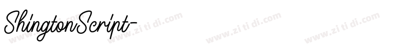 ShingtonScript字体转换