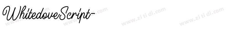 WhitedoveScript字体转换