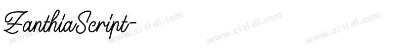 ZanthiaScript字体转换